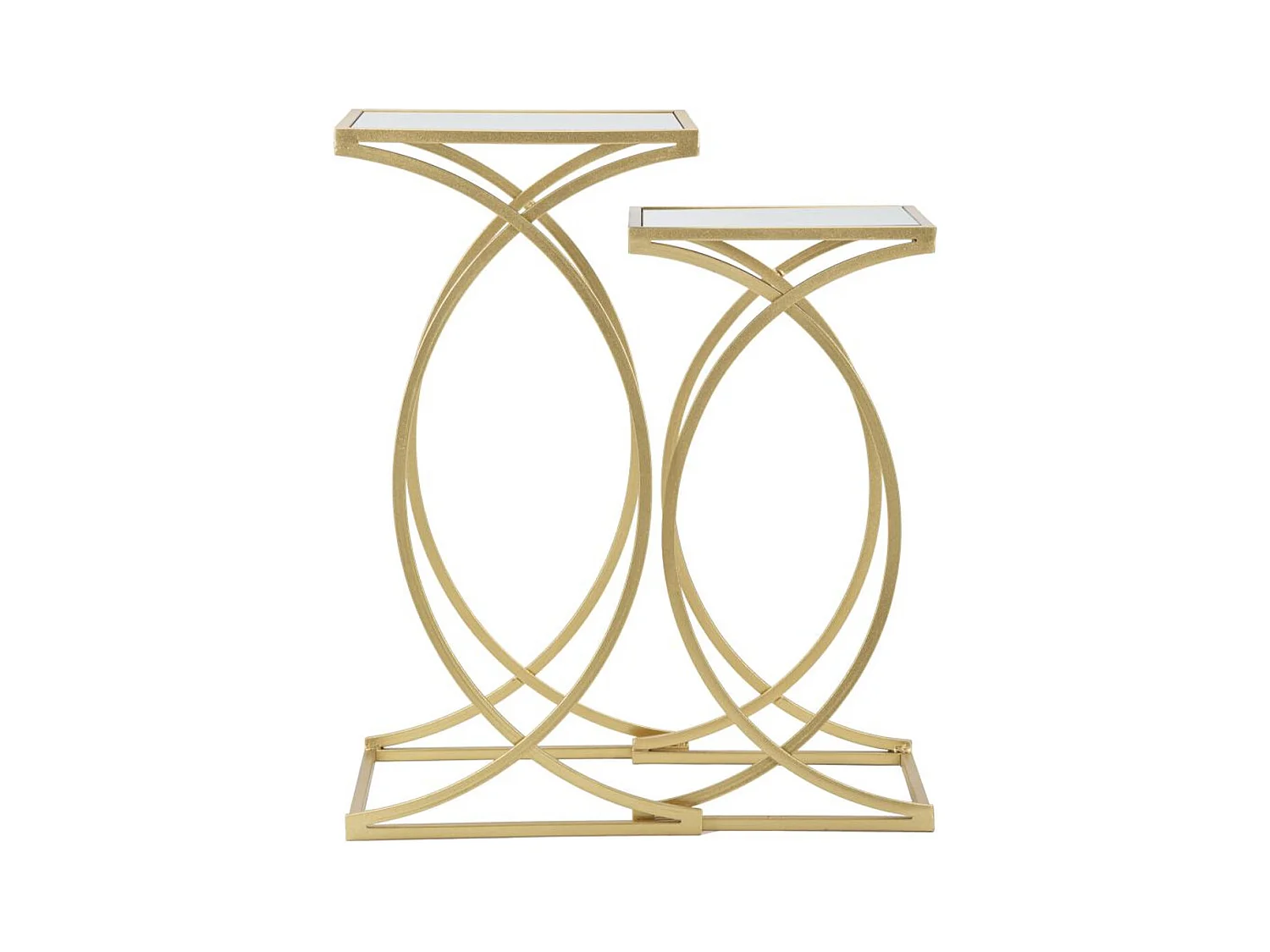 Table d'Appoint MF541, Or, 35x35x70 cm, Seven Design