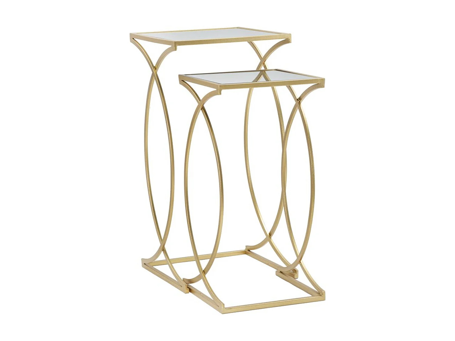 Table d'Appoint MF541, Or, 35x35x70 cm, Seven Design