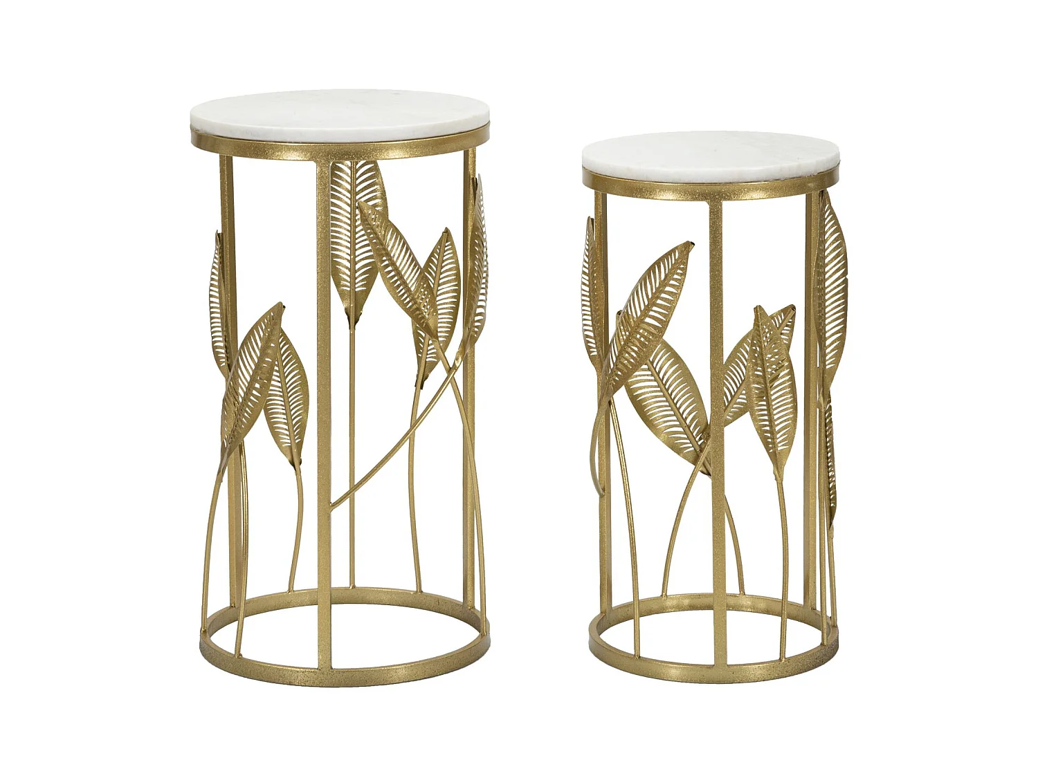 Koffietafel Gogli, Goud, 35x35x65,5 cm, Epikasa