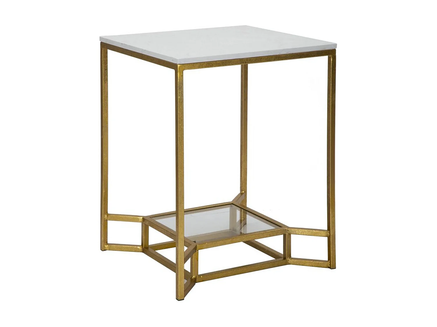 Stolik Kawowy MF536, Złoto, 47x47x60 cm, Seven Design