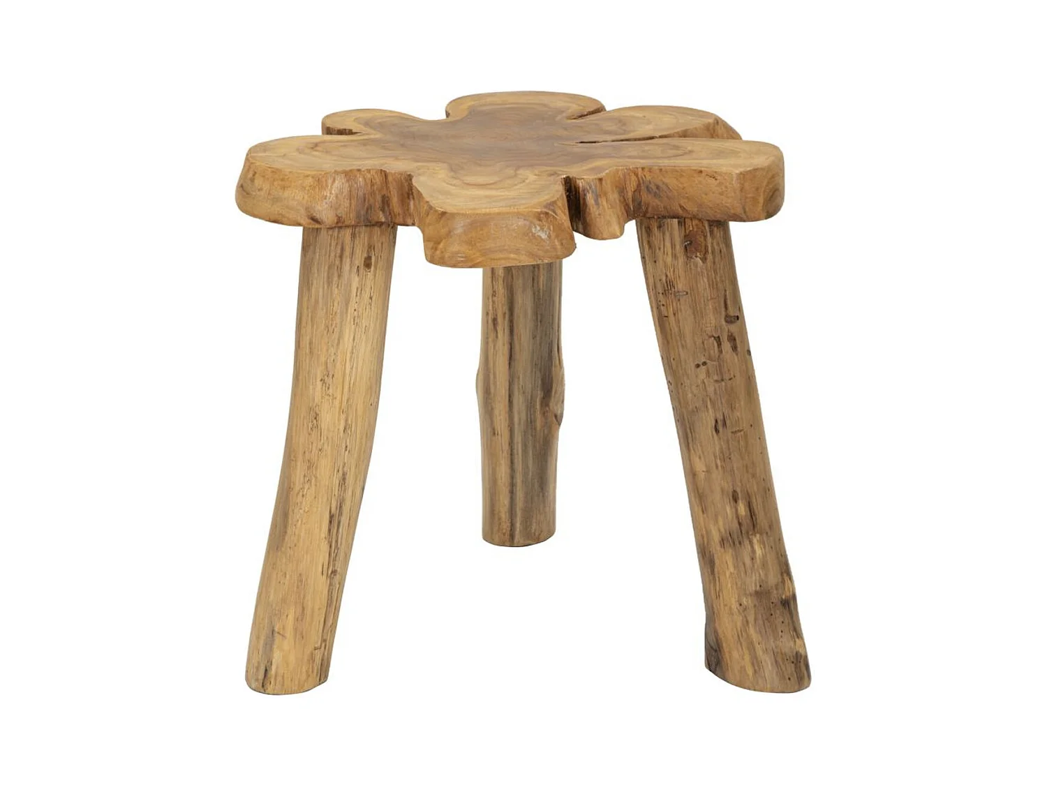 Table d'Appoint Natura 14, Marron, 47x50x50 cm, Seven Design