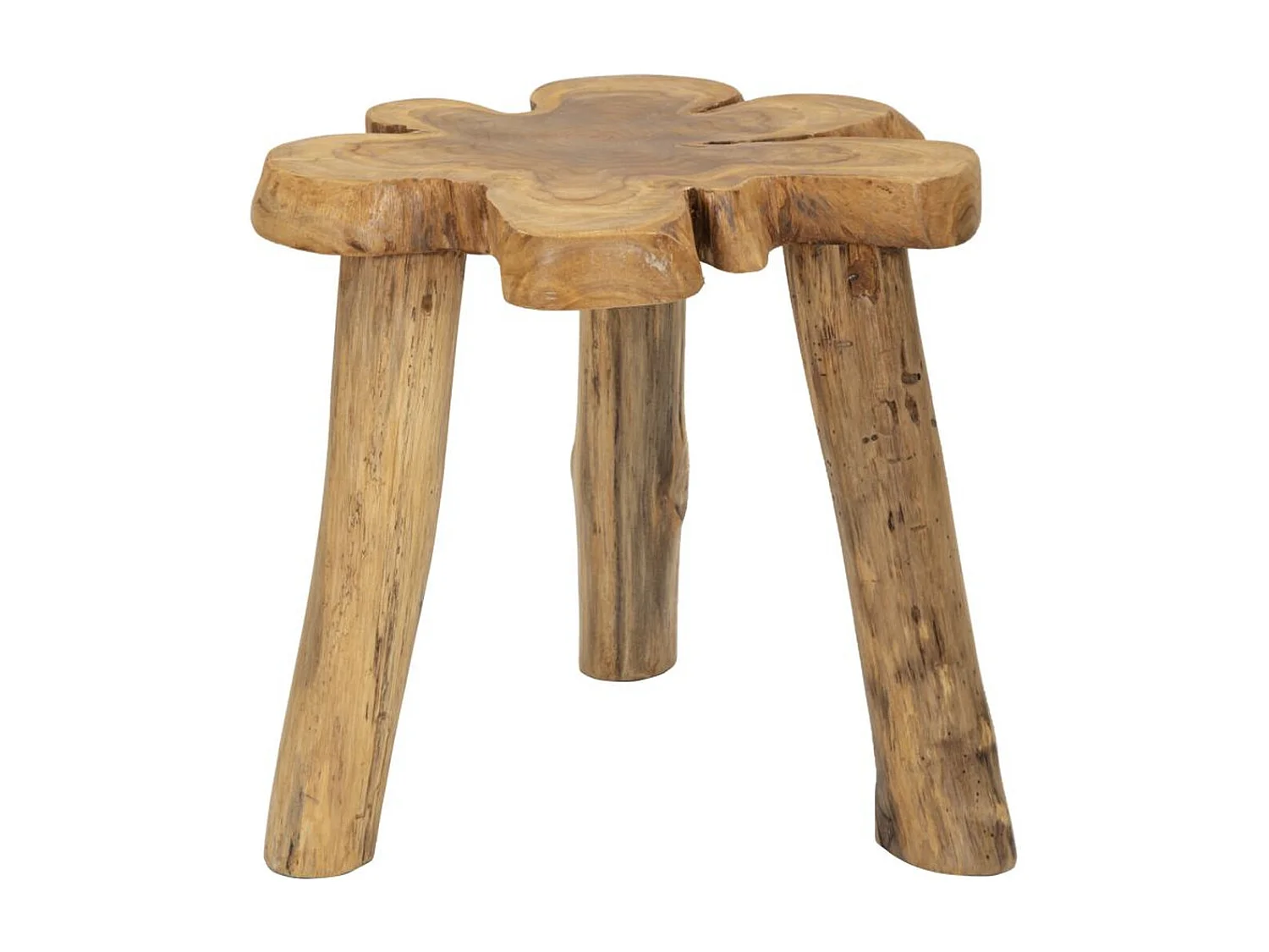 Table d'Appoint Natura 14, Marron, 47x50x50 cm, Seven Design