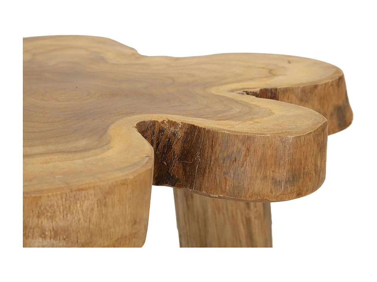 Table d'Appoint Natura 14, Marron, 47x50x50 cm, Seven Design