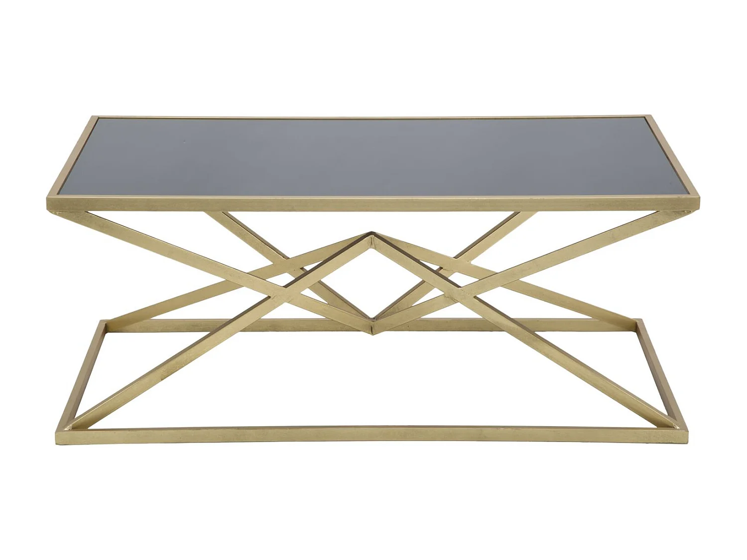Table Basse Triangles, Noir, 110x60x45 cm, Epikasa