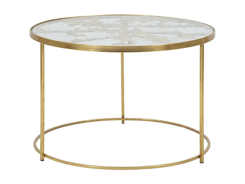 Table d'Appoint MF559, Or, 60x60x40,5 cm, Seven Design
