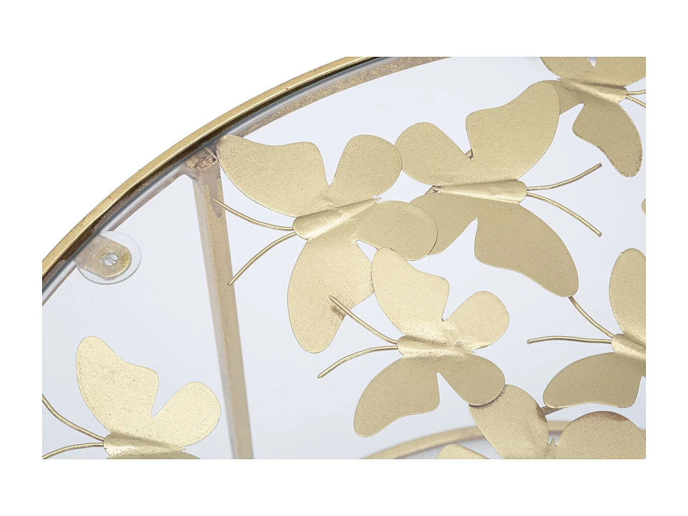 Table d'Appoint MF559, Or, 60x60x40,5 cm, Seven Design