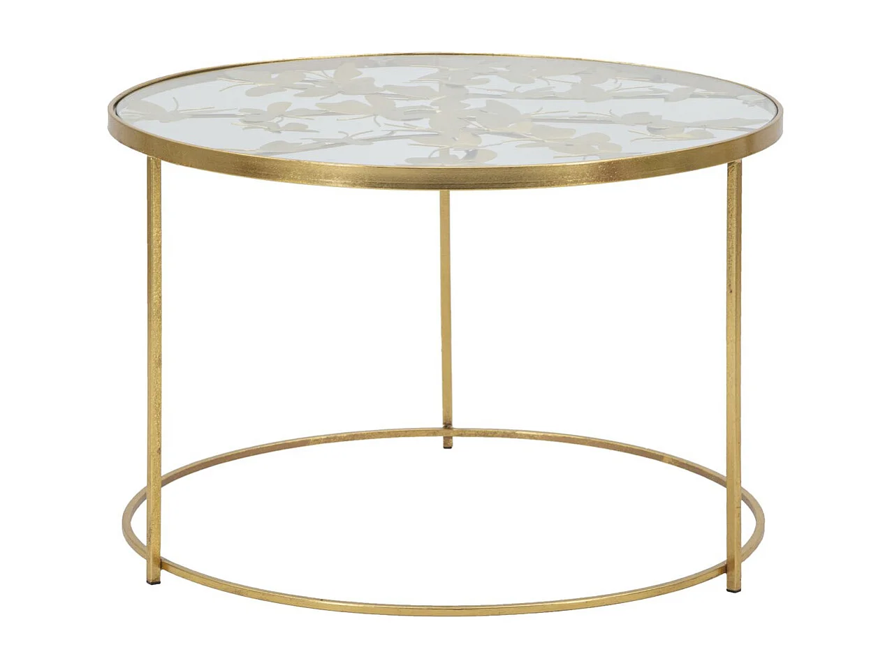 Koffietafel MF559, Goud, 60x60x40,5 cm, Seven Design