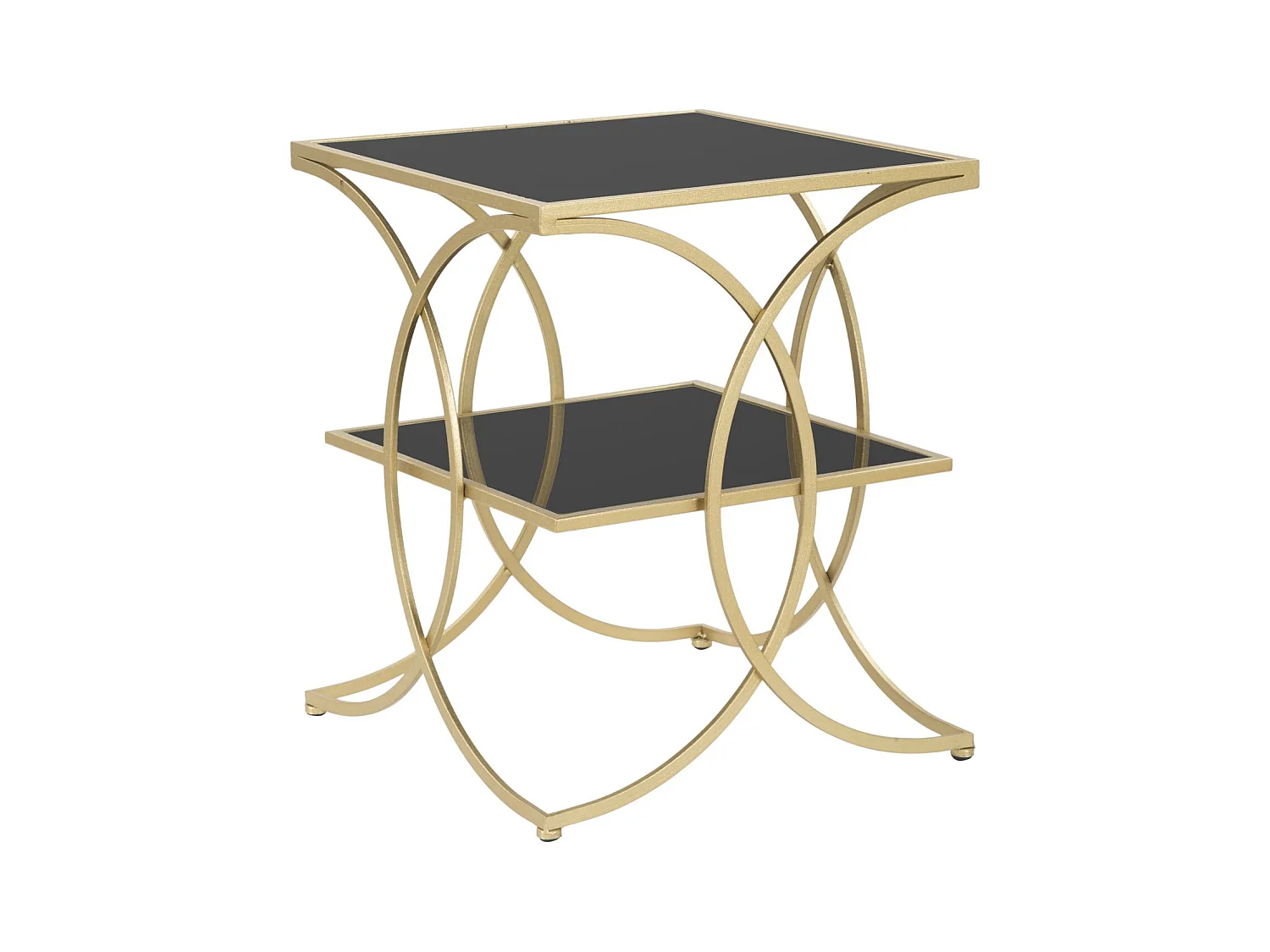 Table d'Appoint MF538, Or, 45x45x55 cm, Epikasa
