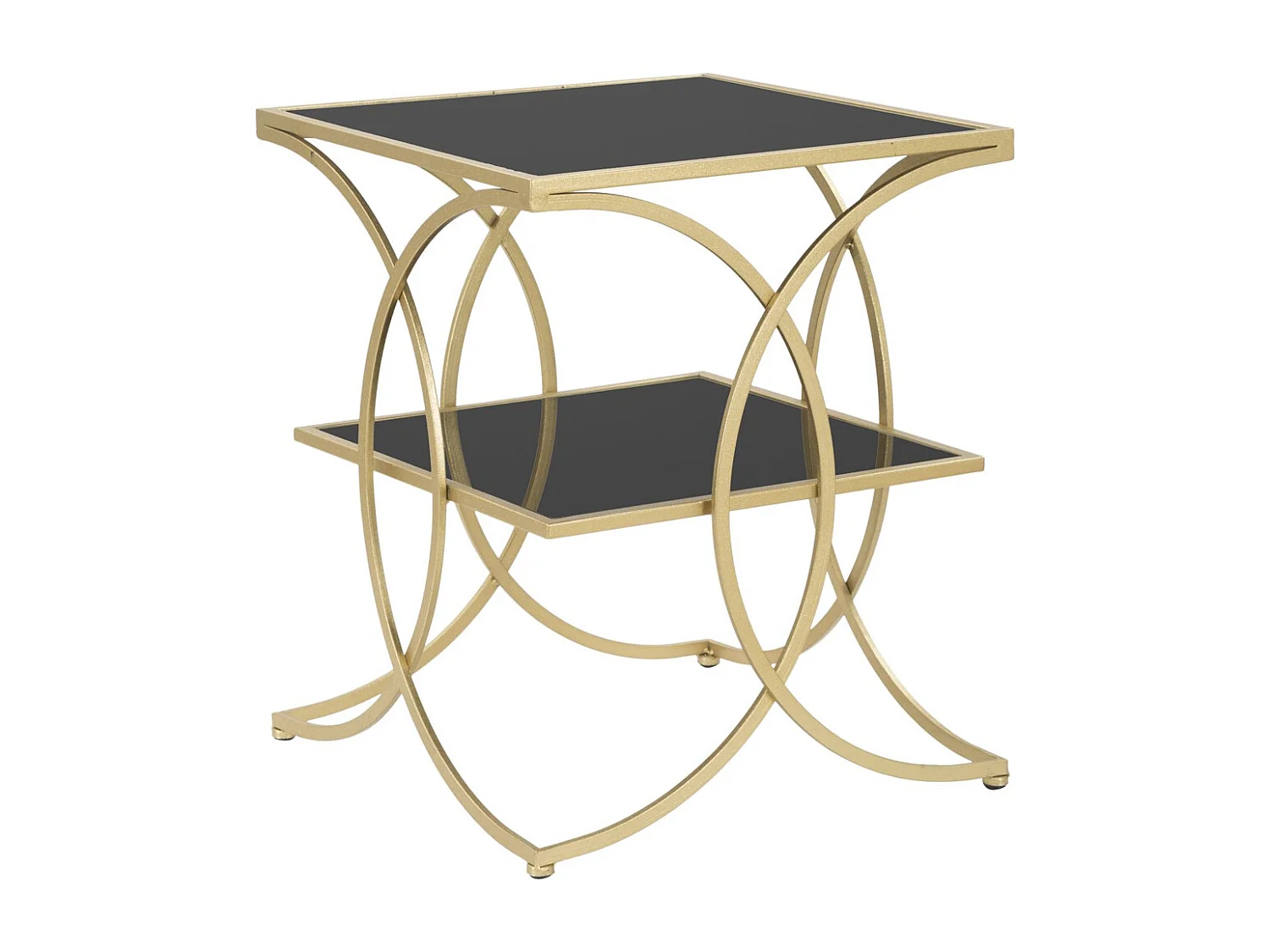Table d'Appoint MF538, Or, 45x45x55 cm, Seven Design
