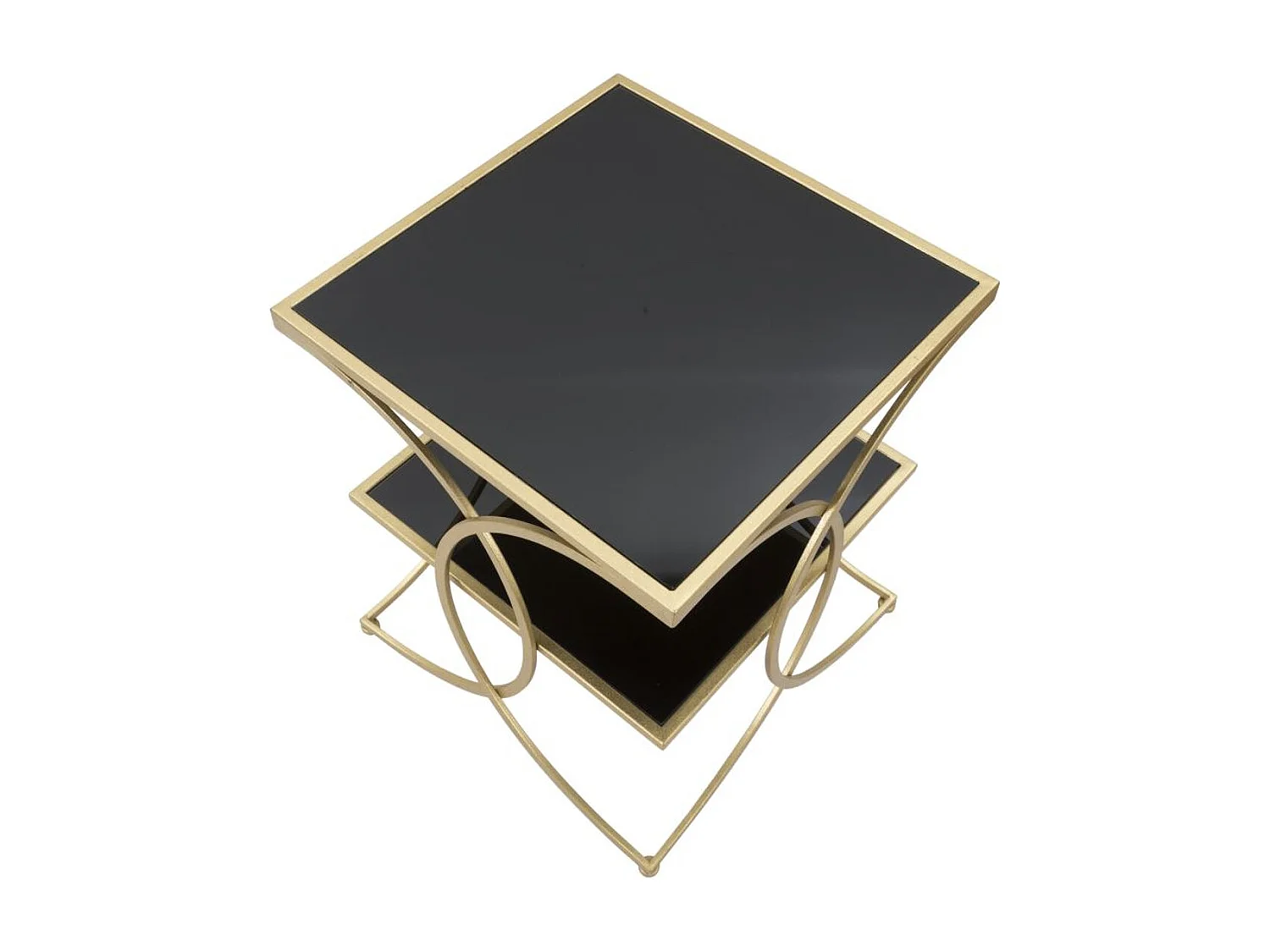 Table d'Appoint MF538, Or, 45x45x55 cm, Seven Design