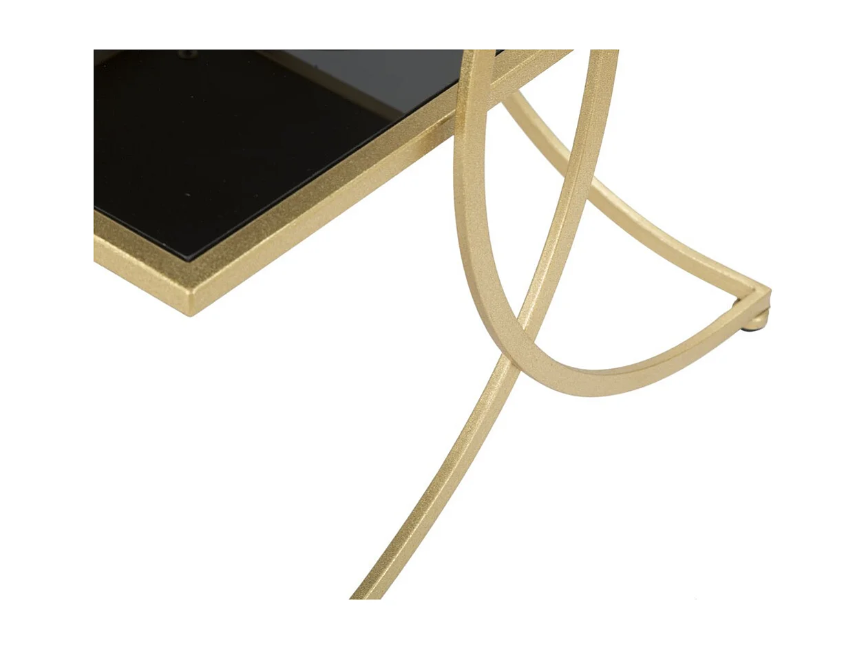 Table d'Appoint MF538, Or, 45x45x55 cm, Seven Design