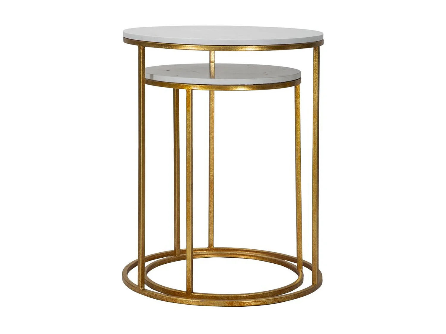 Table d'Appoint MF534, Or, 52x52x63 cm, Seven Design