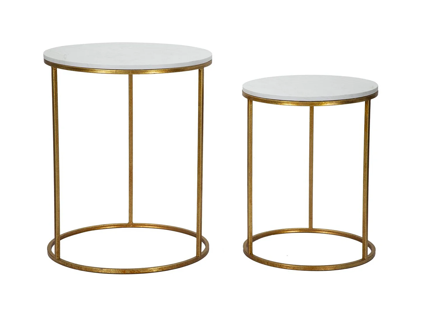 Tavolino MF534, Oro, 52x52x63 cm, Epikasa