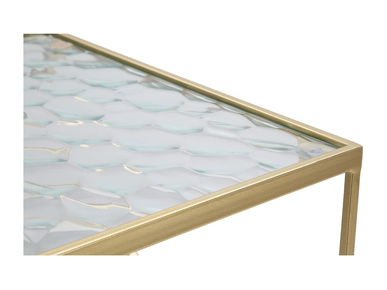 Table d'Appoint MF565, Or, 31,5x31,5x68 cm, Seven Design