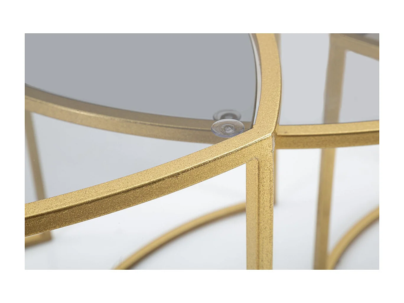 Table d'Appoint MF553, Or, 60x60x50 cm, Seven Design