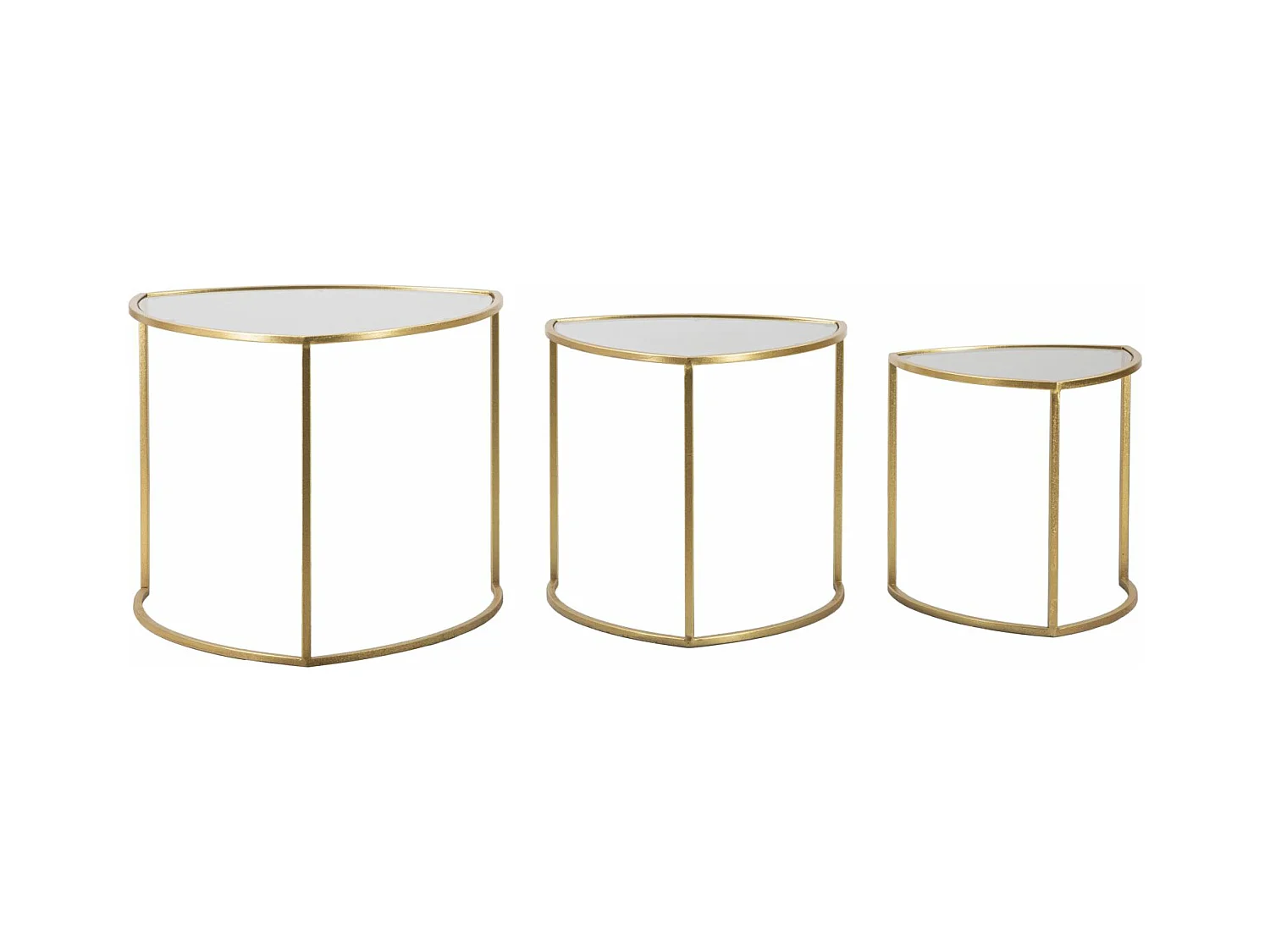 Table d'Appoint MF553, Or, 60x60x50 cm, Epikasa