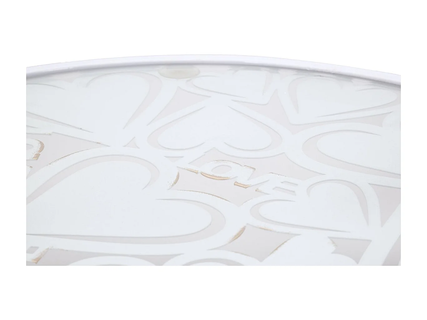 Mesa de Centro MF556, Branco, 43x43x60 cm, Seven Design
