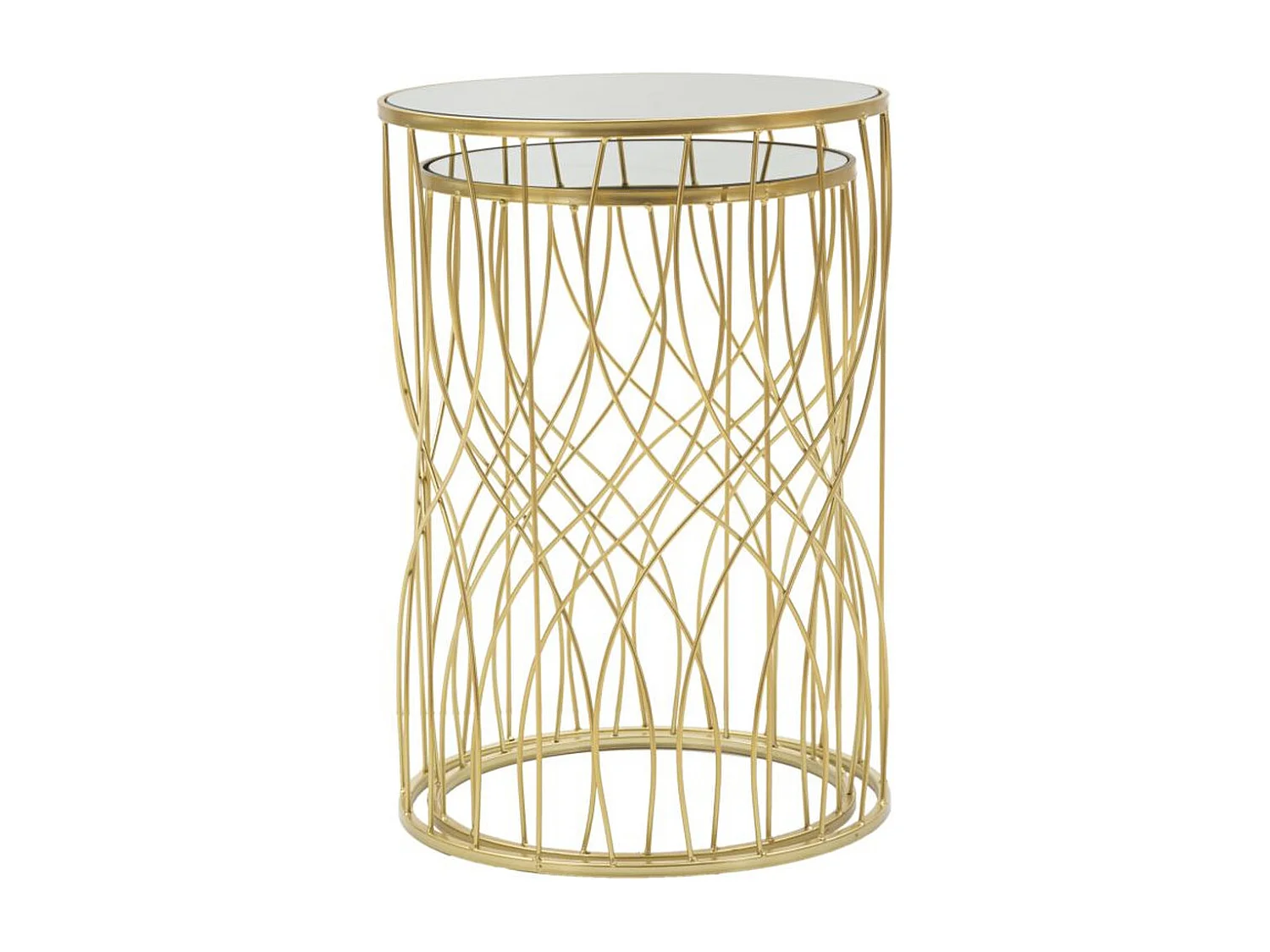 Table d'Appoint MF545, Or, 38x38x55 cm, Seven Design