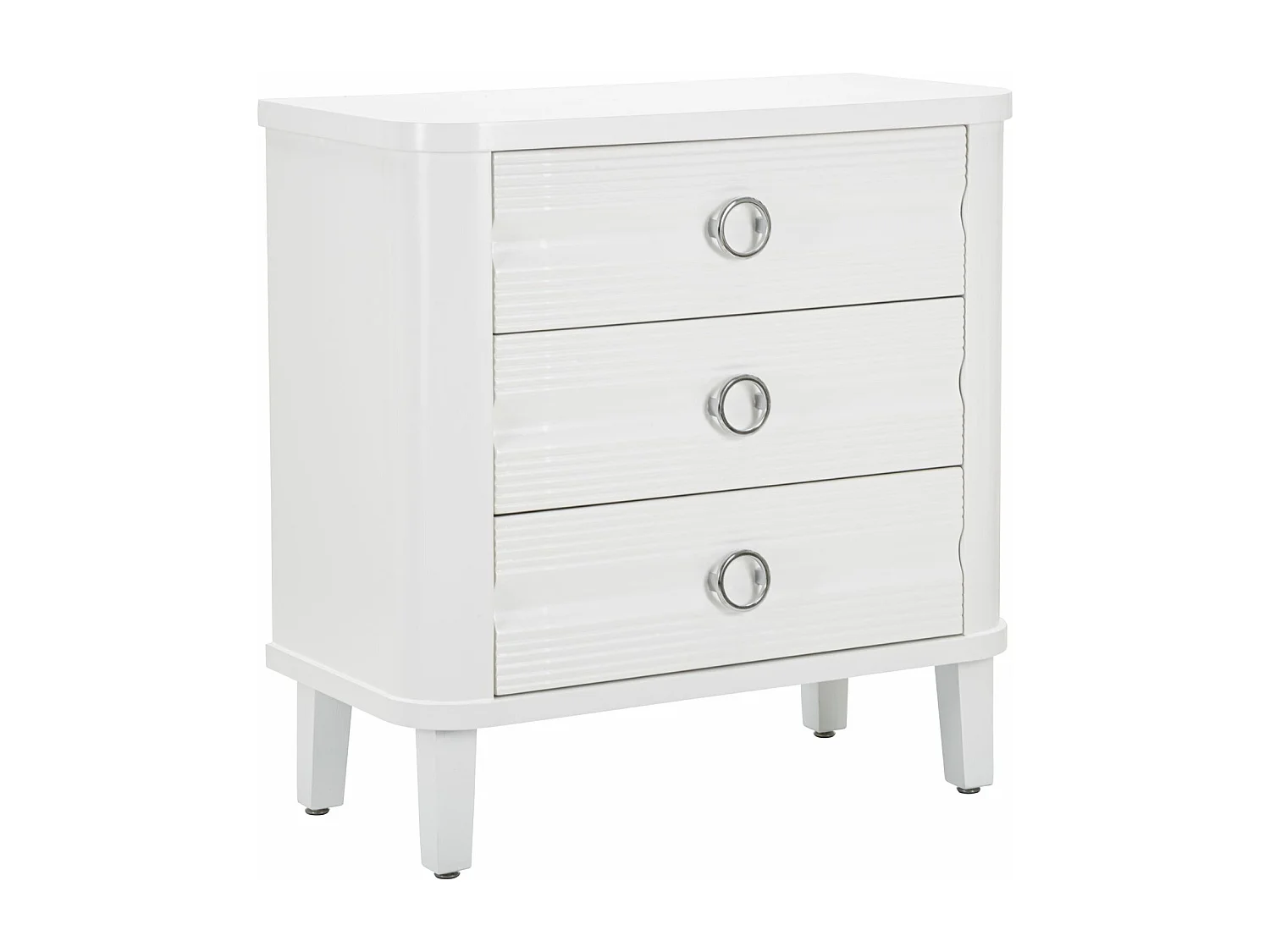 Cassettiera MF7, Bianco, 81x40x84 cm, Seven Design