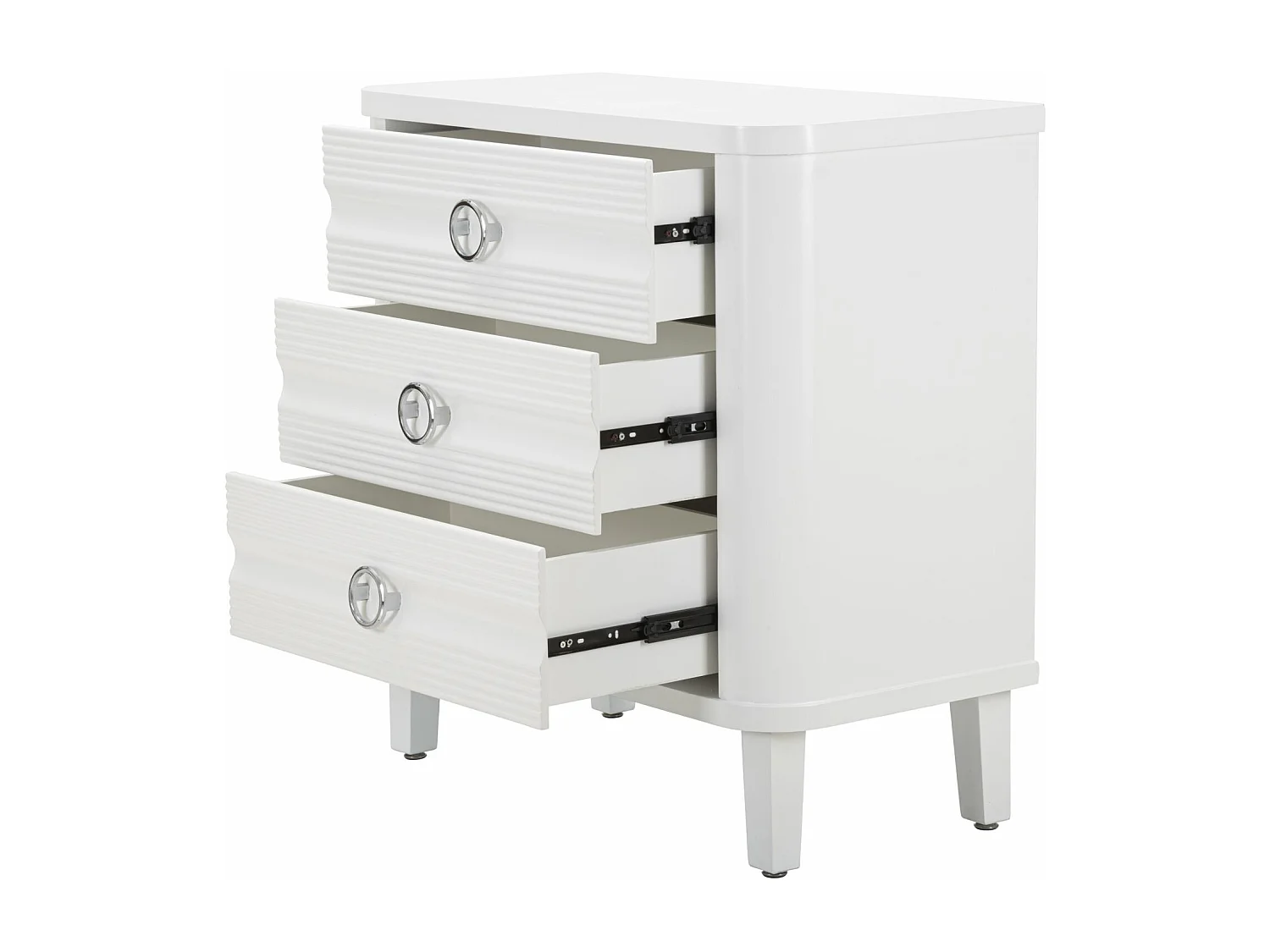 Cassettiera MF7, Bianco, 81x40x84 cm, Seven Design