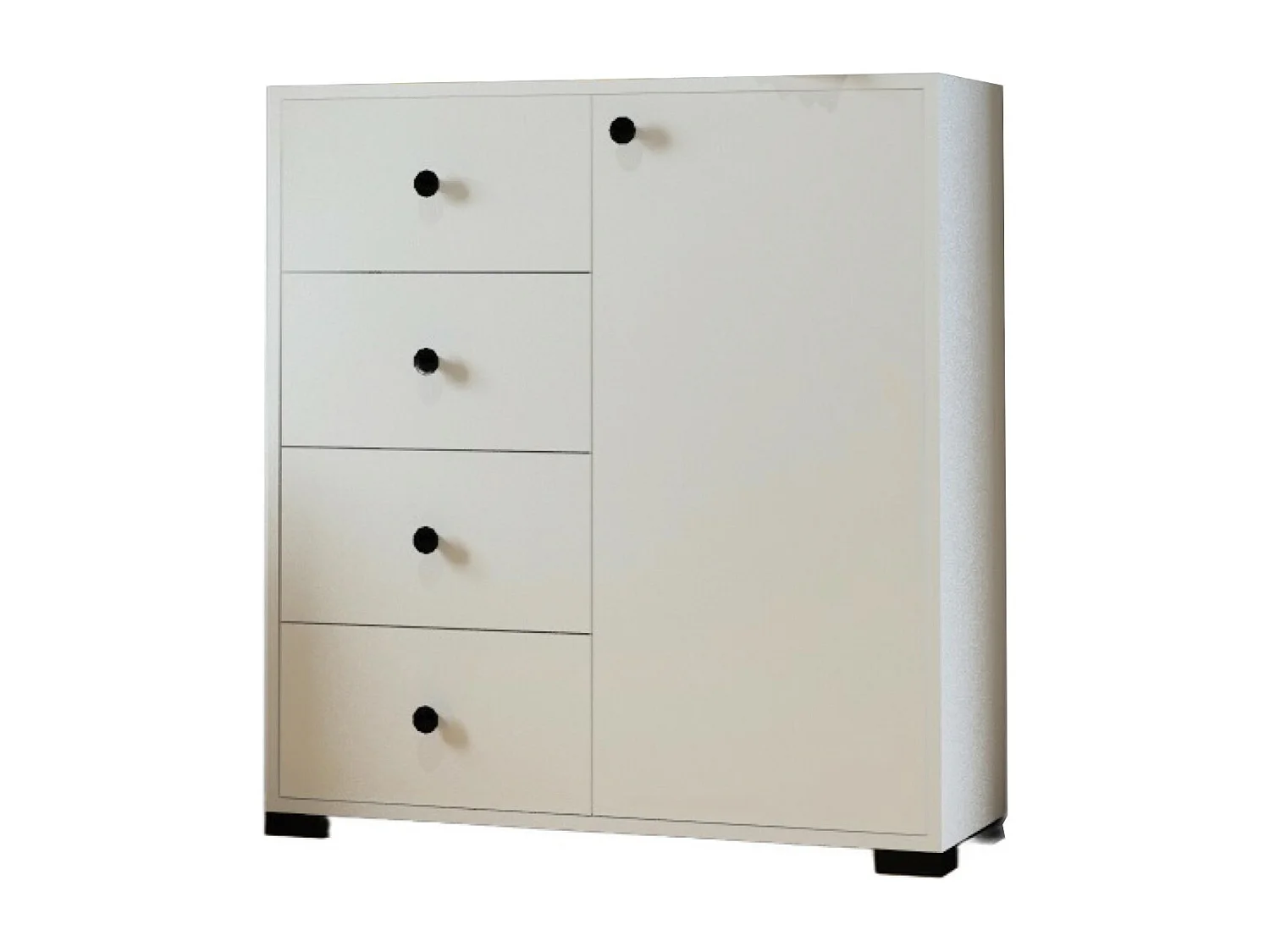 Commode à Tiroirs Madrid, Blanc, 90,3x33x189 cm, Epikasa