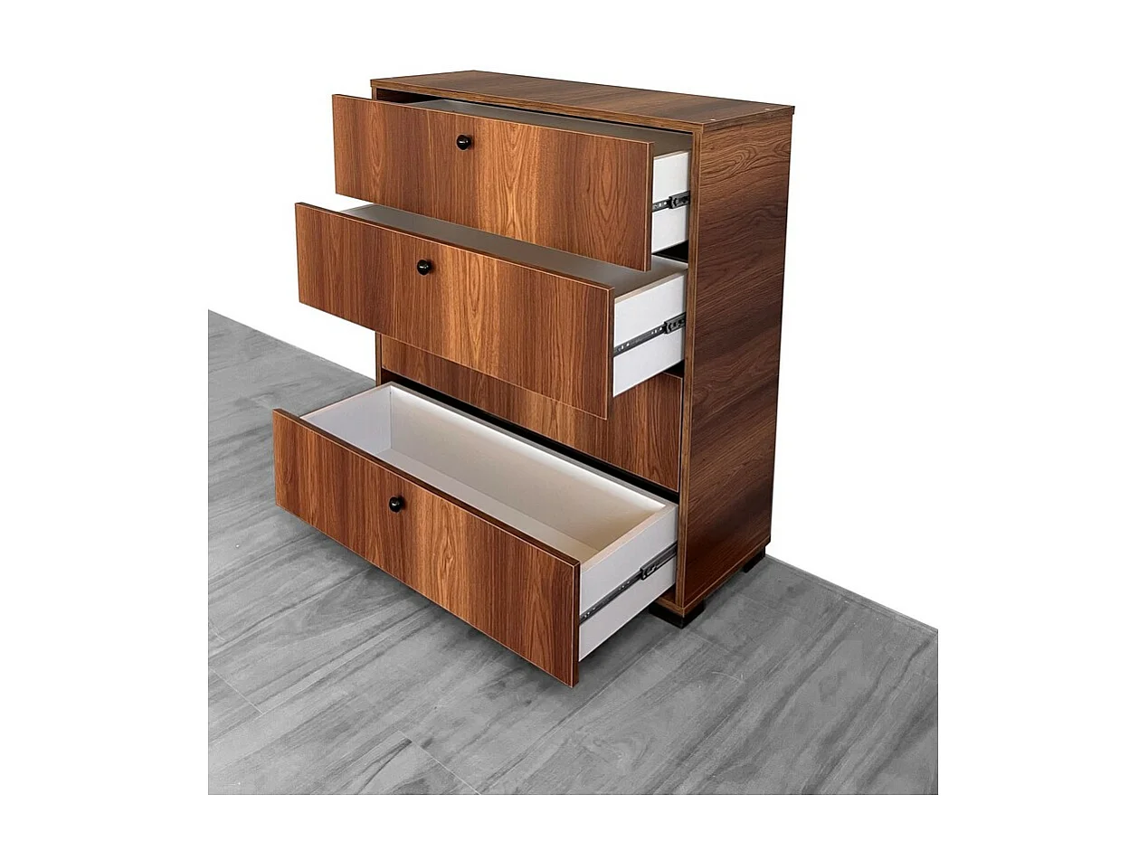 Cómoda Madrid, Branco, 90,3x33x189 cm, Epikasa