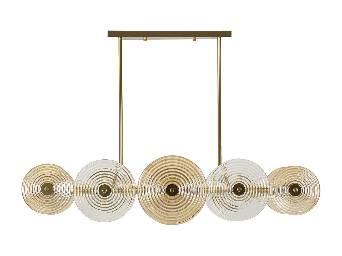 Lampa Wisząca MF85, Złoto, 116x27x79 cm, Seven Design