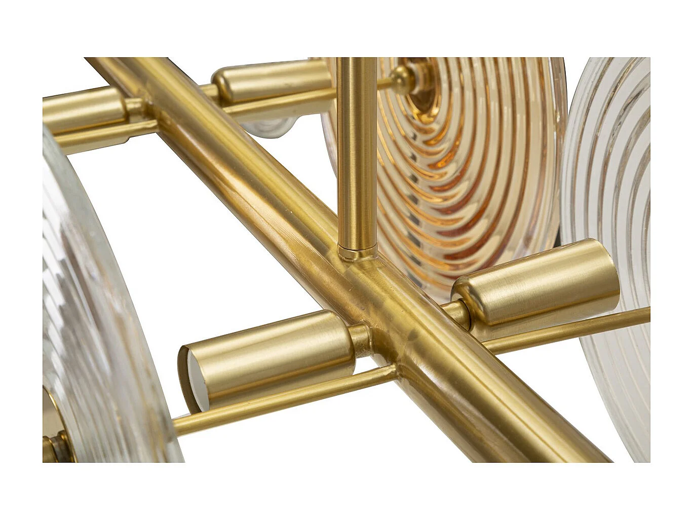 Lampa Wisząca MF85, Złoto, 116x27x79 cm, Seven Design