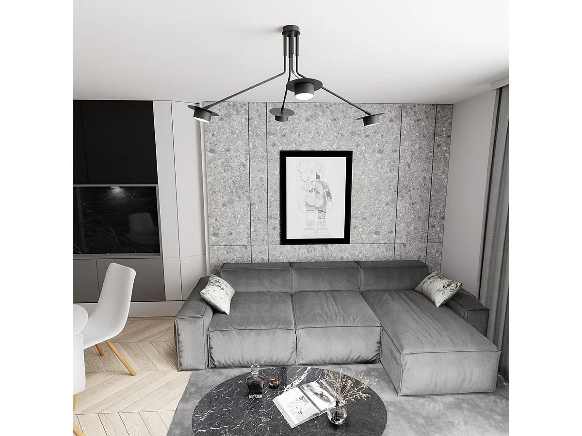 Suspension Mizu, Noir, 100x45x100 cm, Seven Design