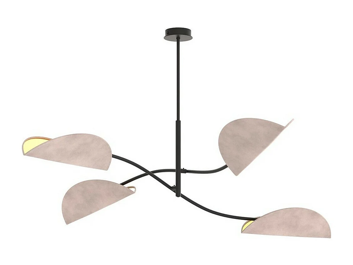 Lampada a Sospensione Lotus, Rosa, 105x59x105 cm, Seven Design