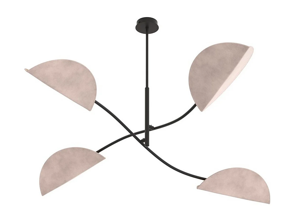 Lampada a Sospensione Lotus, Rosa, 105x59x105 cm, Seven Design