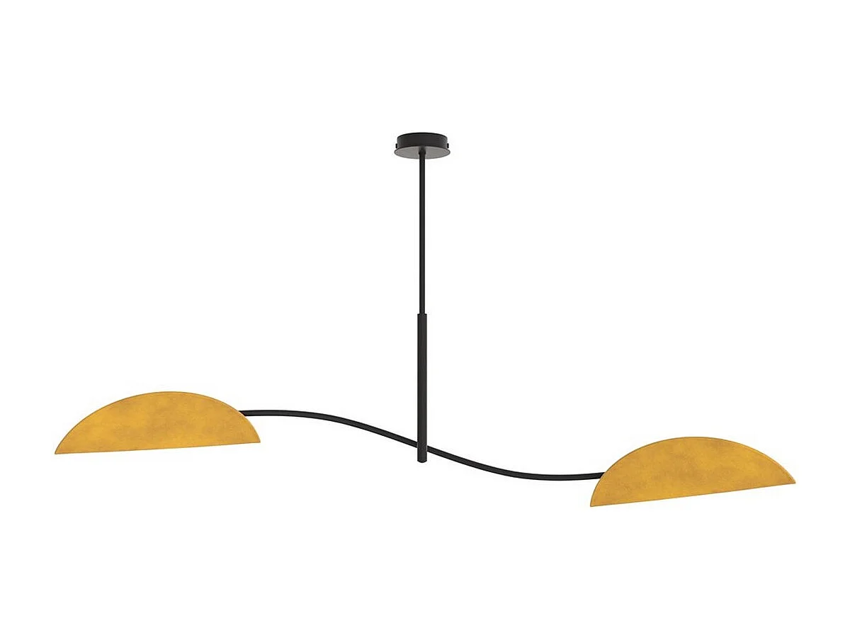Candeeiro Suspenso Lotus, Laranja, 105x54x18 cm, Seven Design