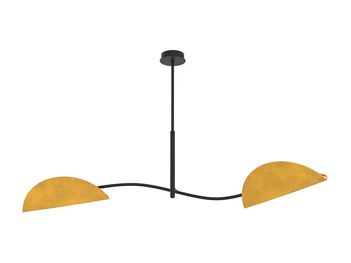 Candeeiro Suspenso Lotus, Laranja, 105x54x18 cm, Seven Design