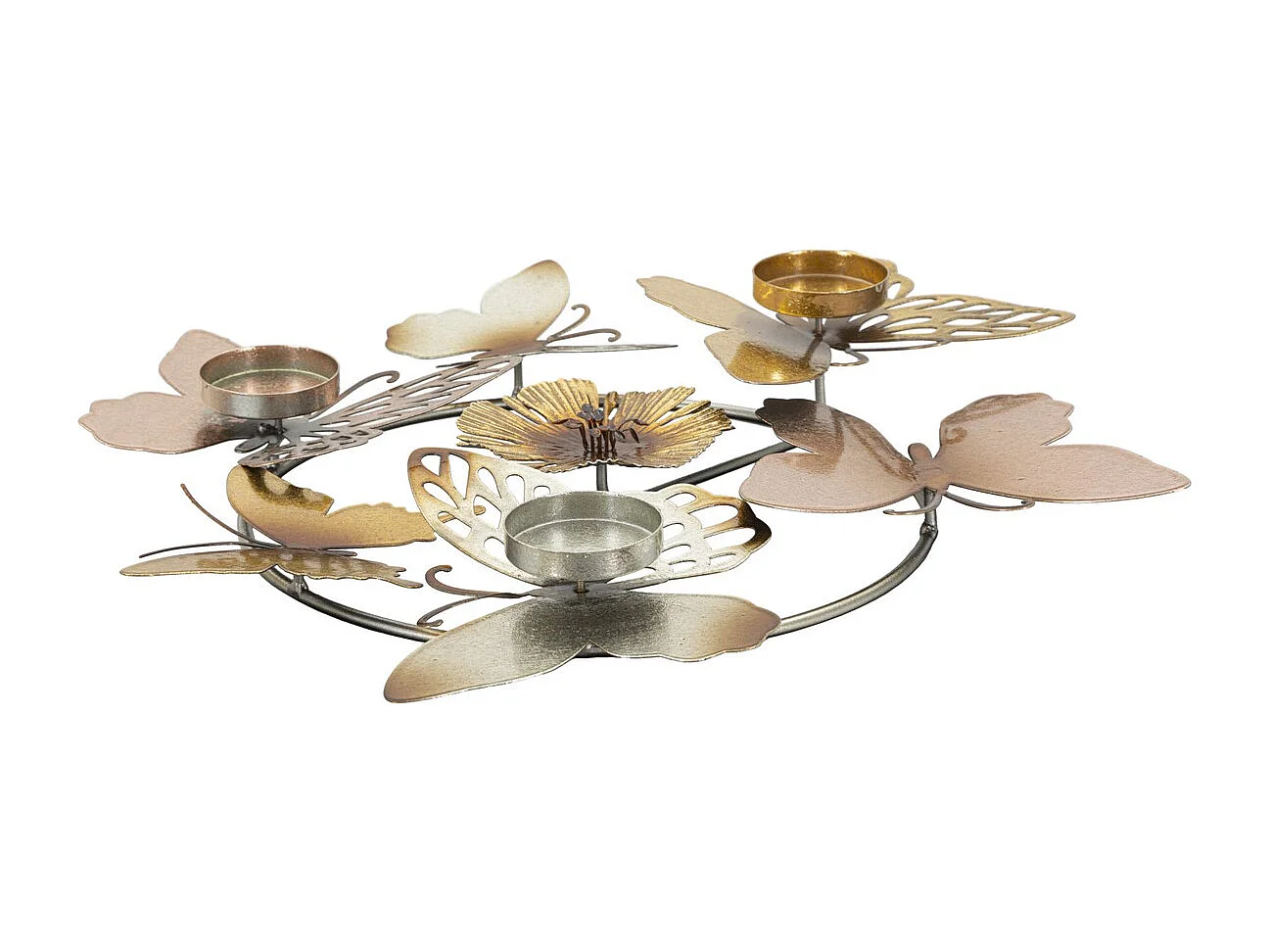 Bougeoir Papillon 22, Multicouleur, 39x35,5x7 cm, Seven Design