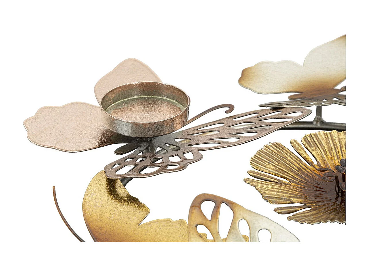 Bougeoir Papillon 22, Multicouleur, 39x35,5x7 cm, Seven Design