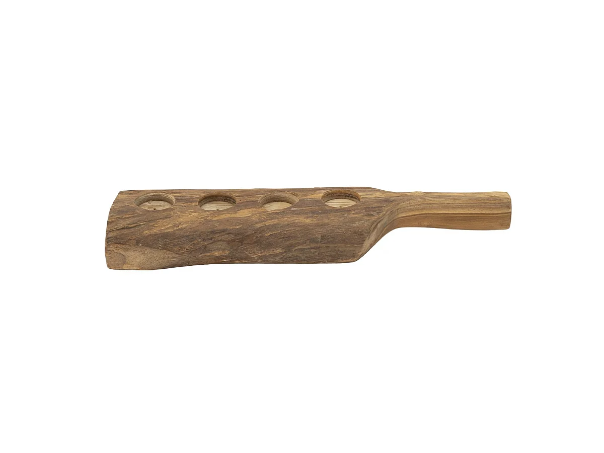 Kaarsenhouder Natura 5, Bruin, 51x14x6 cm, Seven Design