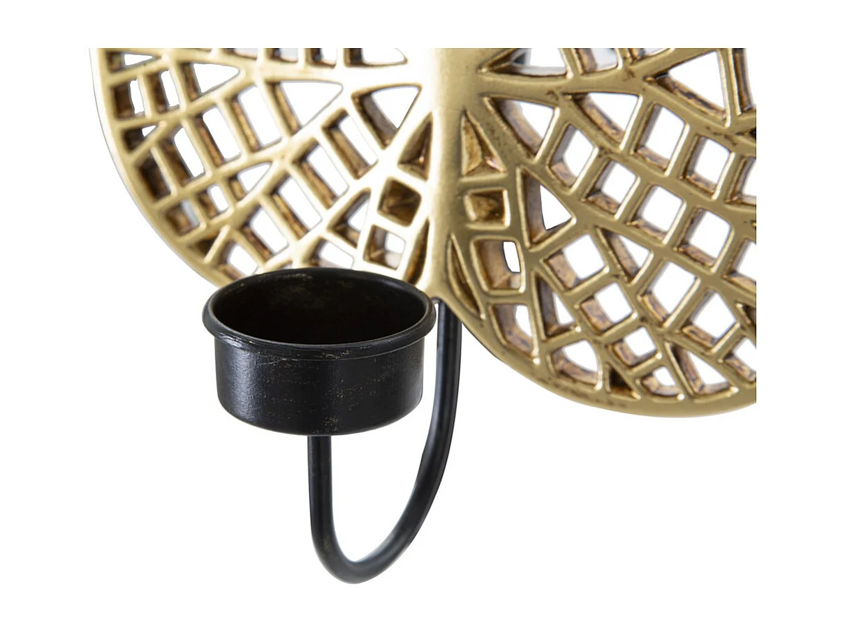 Bougeoir Feuille 3, Or, 20x8x22,2 cm, Seven Design