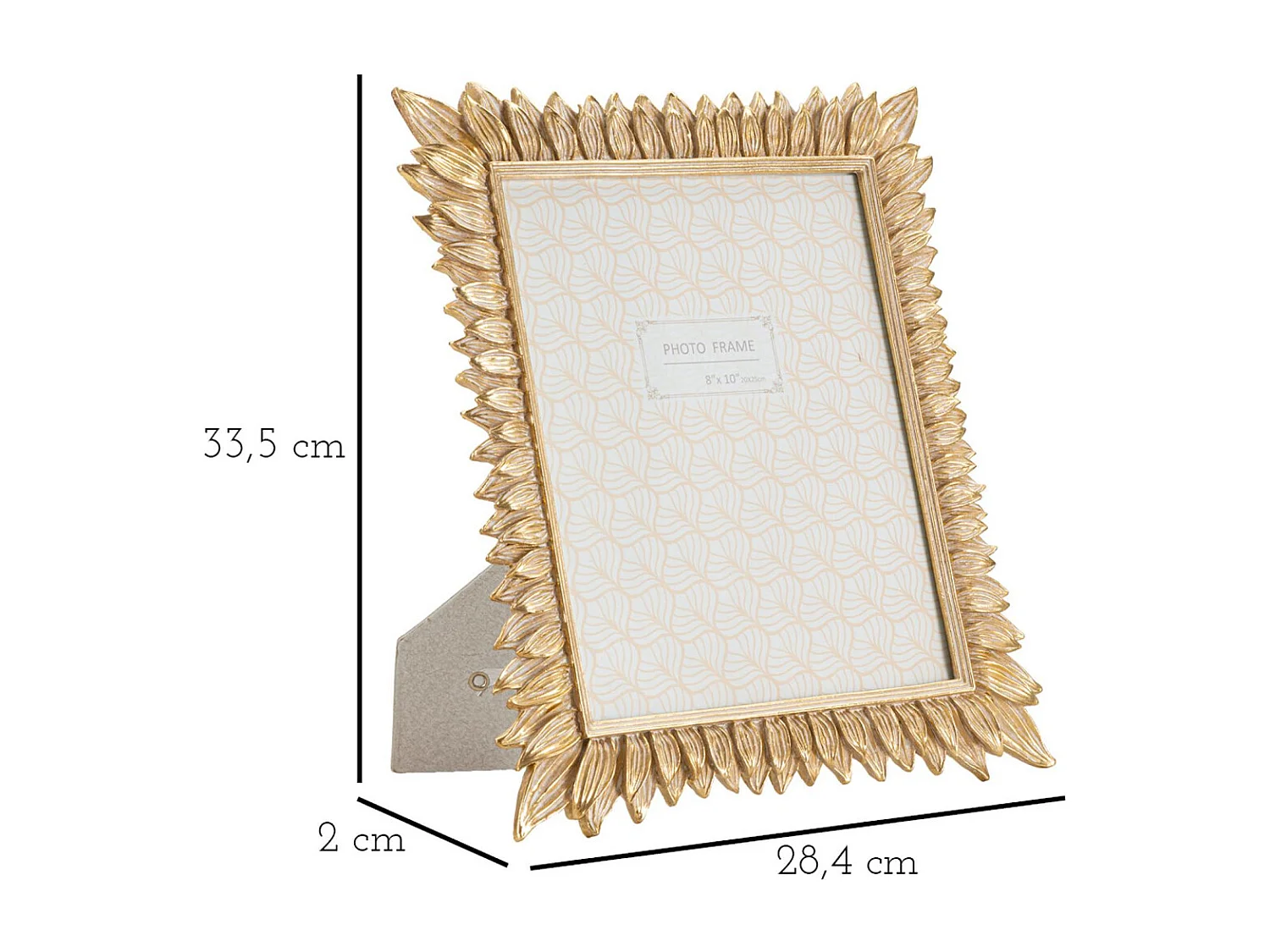 Ramka na Zdjęcia Olistic 13, Złoto, 28,4x2x33,5 cm, Seven Design