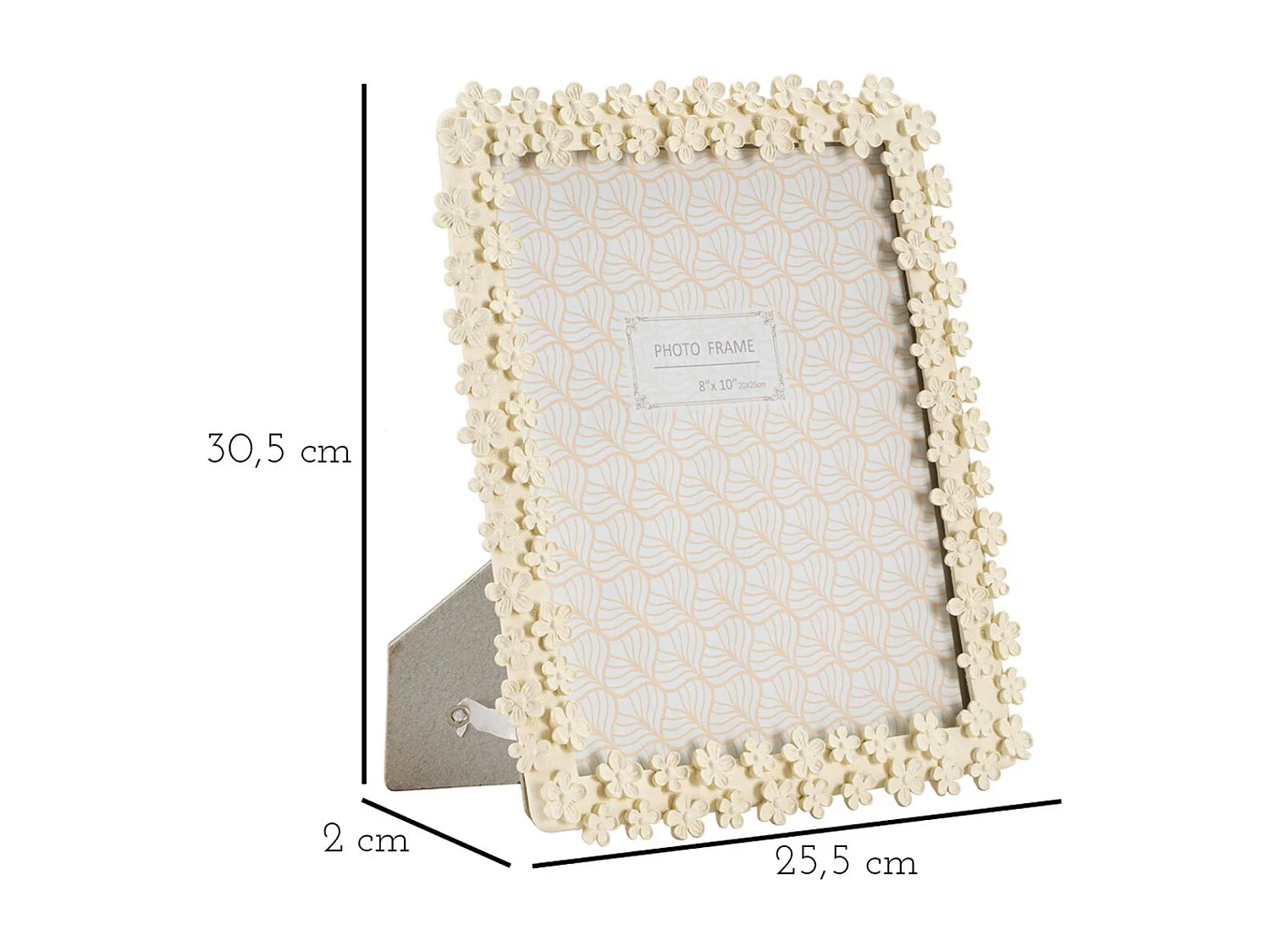 Cadre Photo Olistic 48, Beige, 25,5x2x30,5 cm, Seven Design
