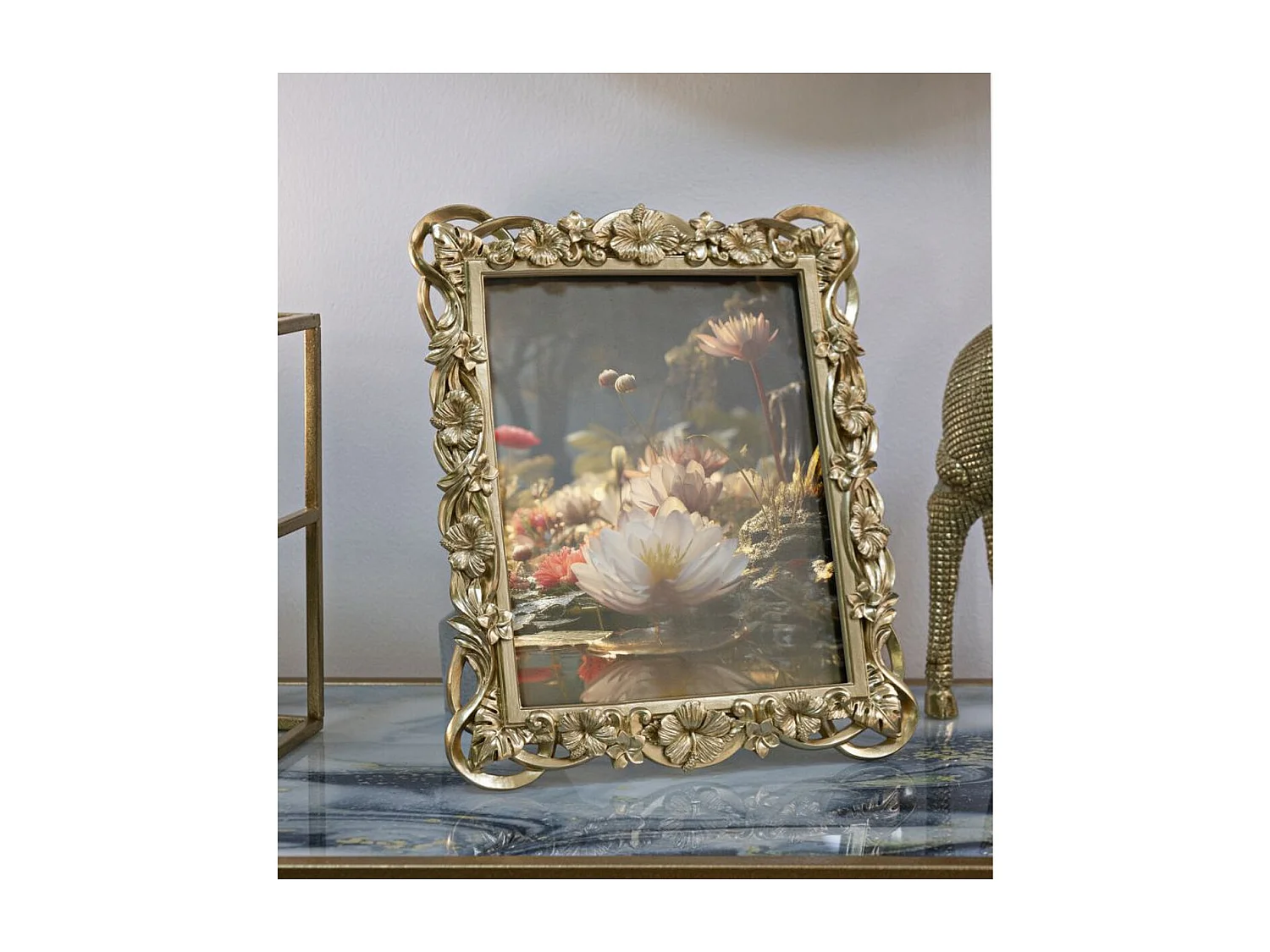 Cadre Photo Olistic 10, Or, 27,8x2,5x33,5 cm, Seven Design