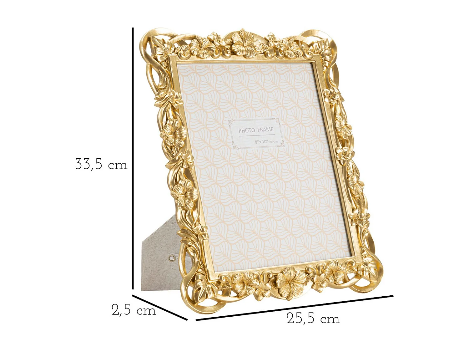 Ramka na Zdjęcia Olistic 10, Złoto, 27,8x2,5x33,5 cm, Seven Design