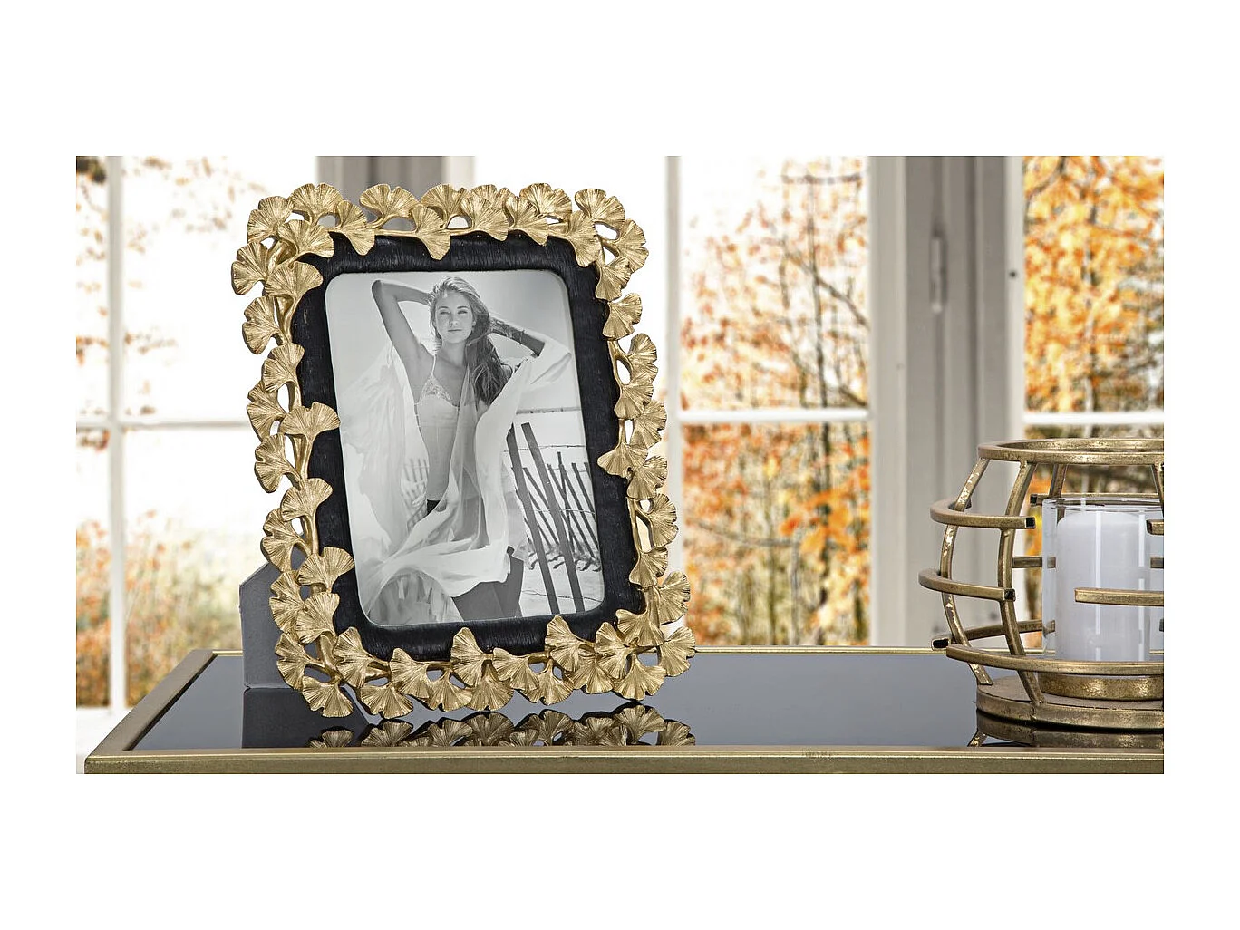 Cadre Photo Olistic 35, Or, 24,5x2x29 cm, Seven Design