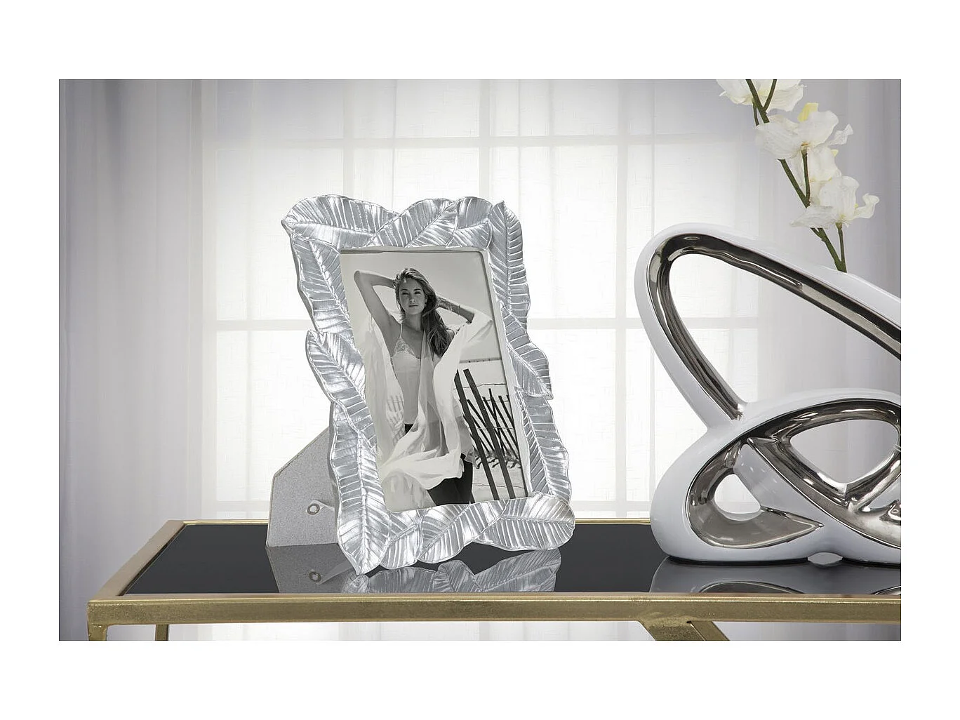 Cadre Photo Olistic 8, Argent, 23x2,5x27,5 cm, Seven Design