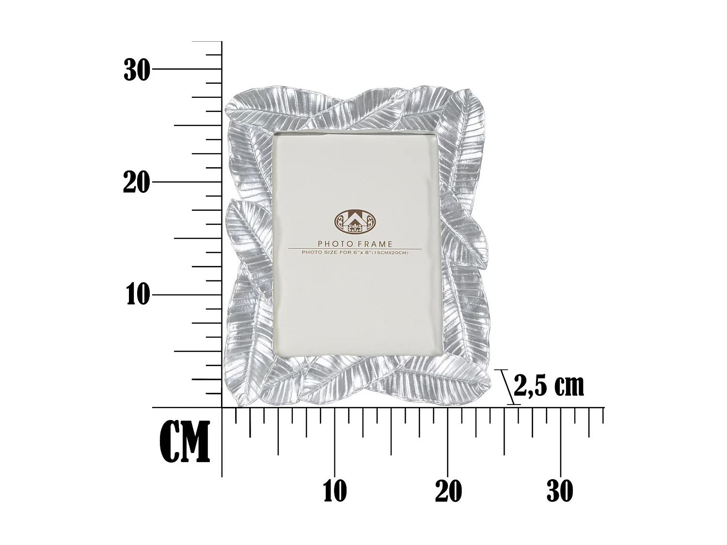 Cadre Photo Olistic 8, Argent, 23x2,5x27,5 cm, Epikasa