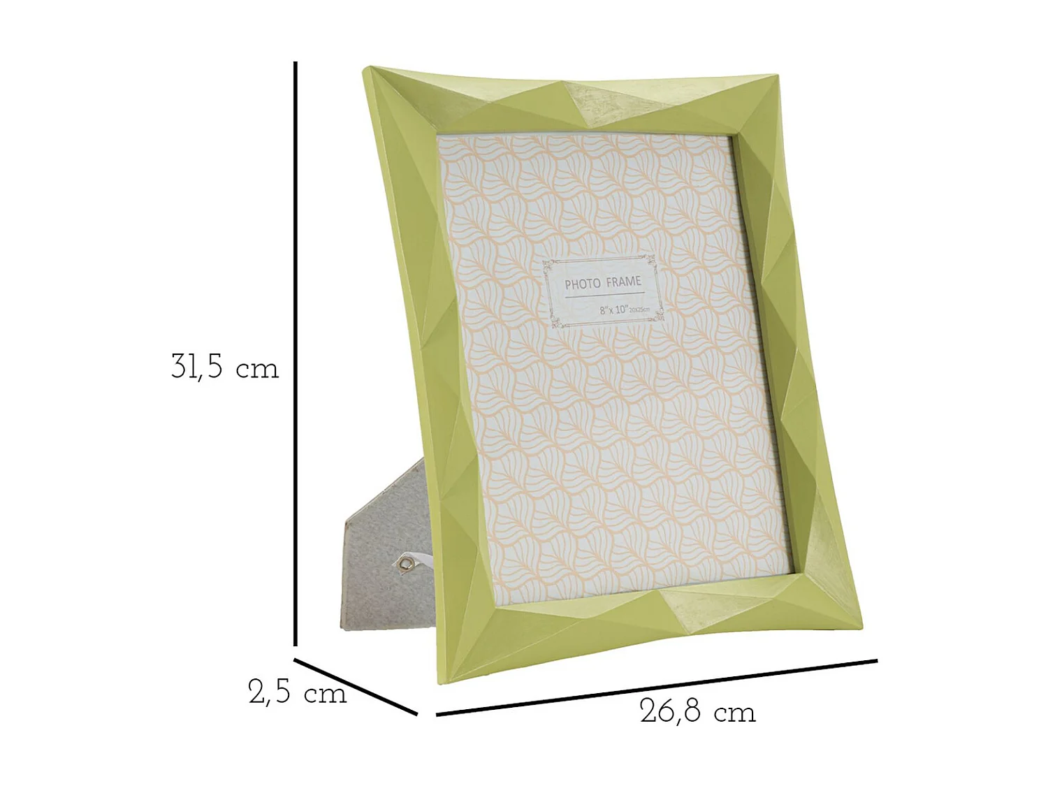 Cadre Photo Olistic 27, Vert, 26,8x2,5x31,5 cm, Seven Design