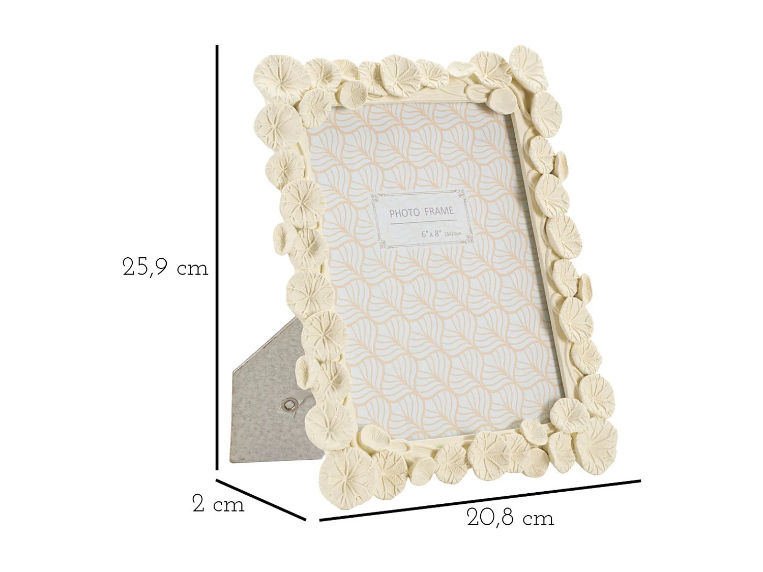 Ramka na Zdjęcia Olistic 58, Beżowy, 20,8x2x25,9 cm, Seven Design