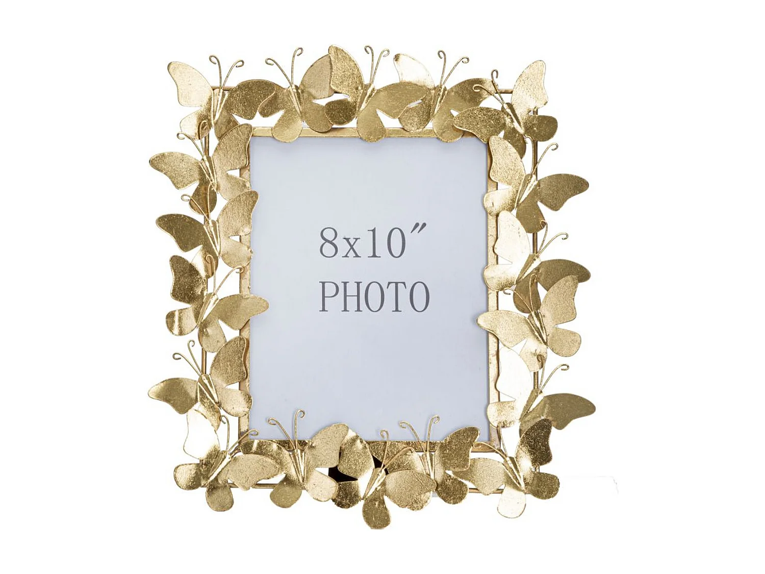Cadre Photo Papillon 23, Or, 35x15x38 cm, Seven Design