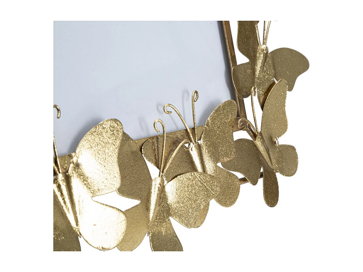 Portafoto Farfalla 23, Oro, 35x15x38 cm, Seven Design