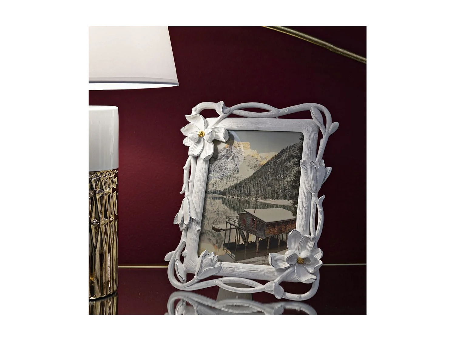 Cadre Photo Olistic 38, Blanc, 23,8x2,7x28 cm, Seven Design