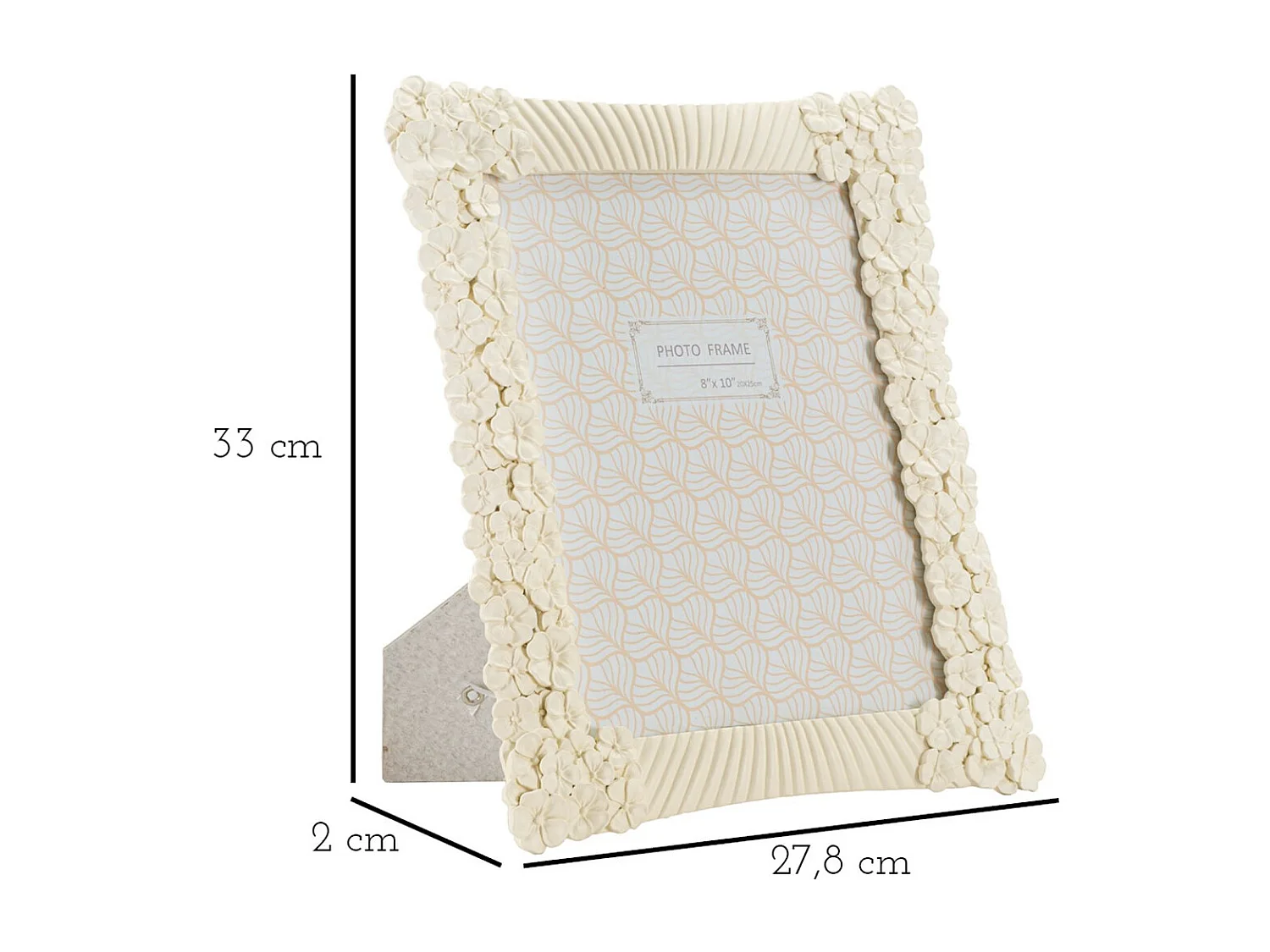 Cadre Photo Olistic 17, Beige, 27,8x2x33 cm, Seven Design